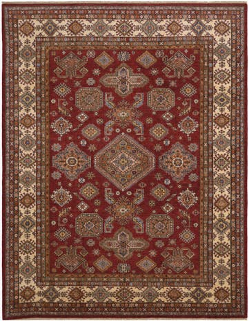 8' 2 x 10' 6 Hand Knotted Kazak Rug