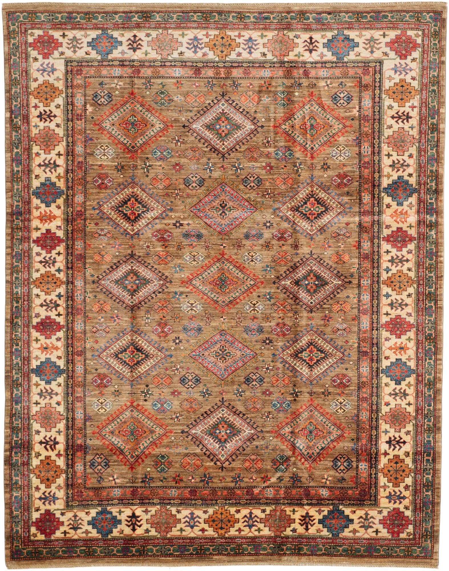 8' 1 x 10' 3 Hand Knotted Kazak Rug