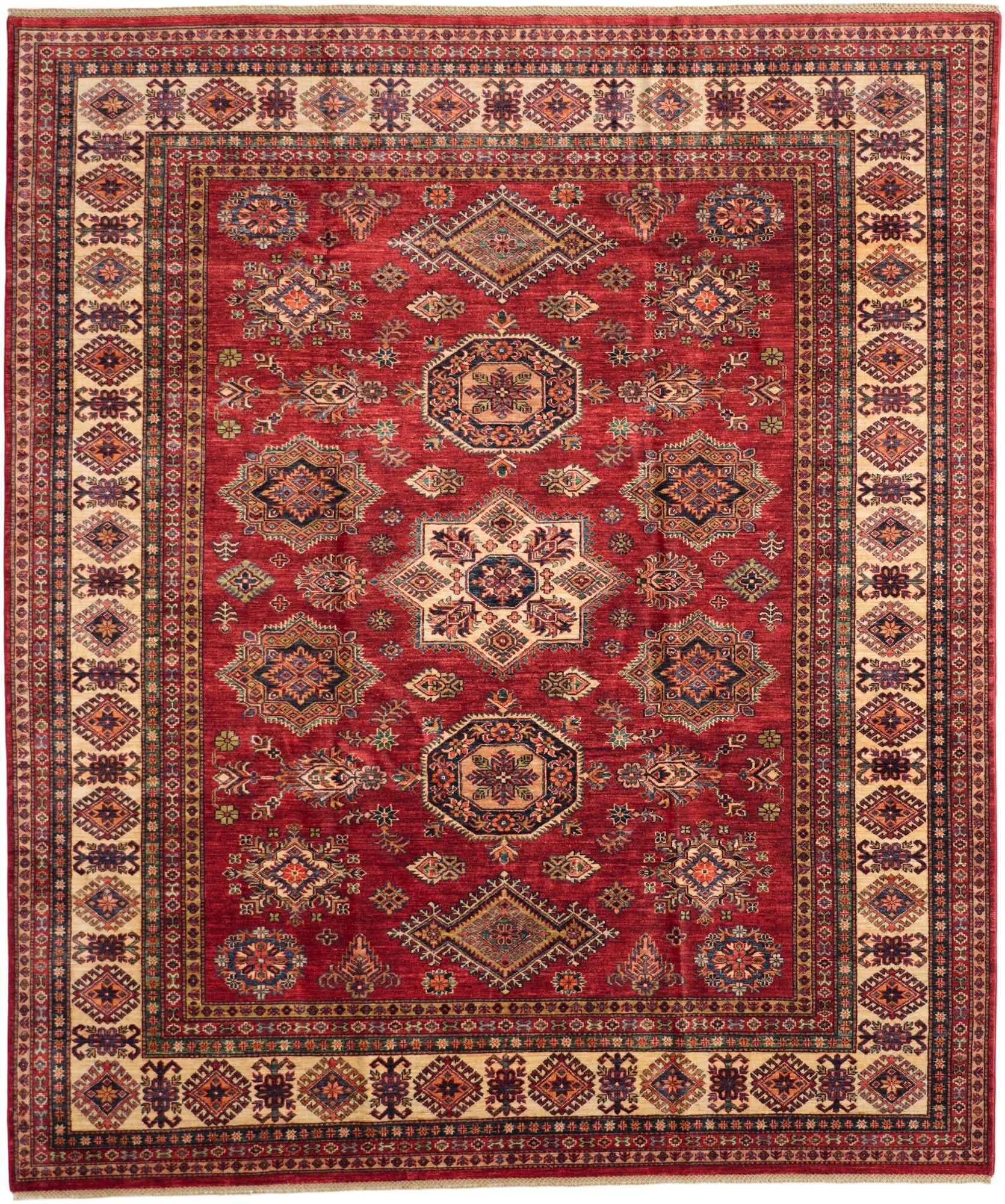 8' 5 x 10' 1 Hand Knotted Kazak Rug