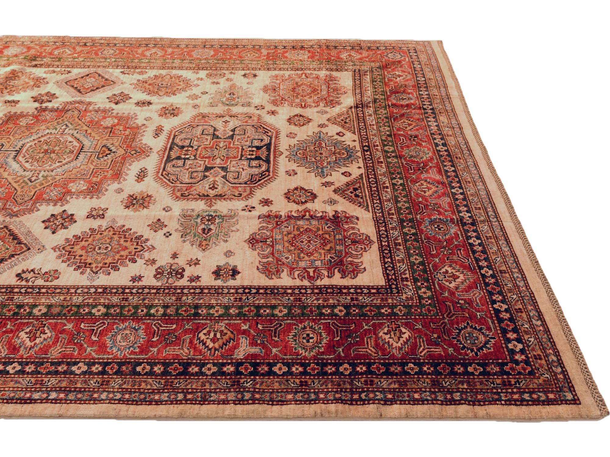8' 2 x 9' 8 Hand Knotted Kazak Rug