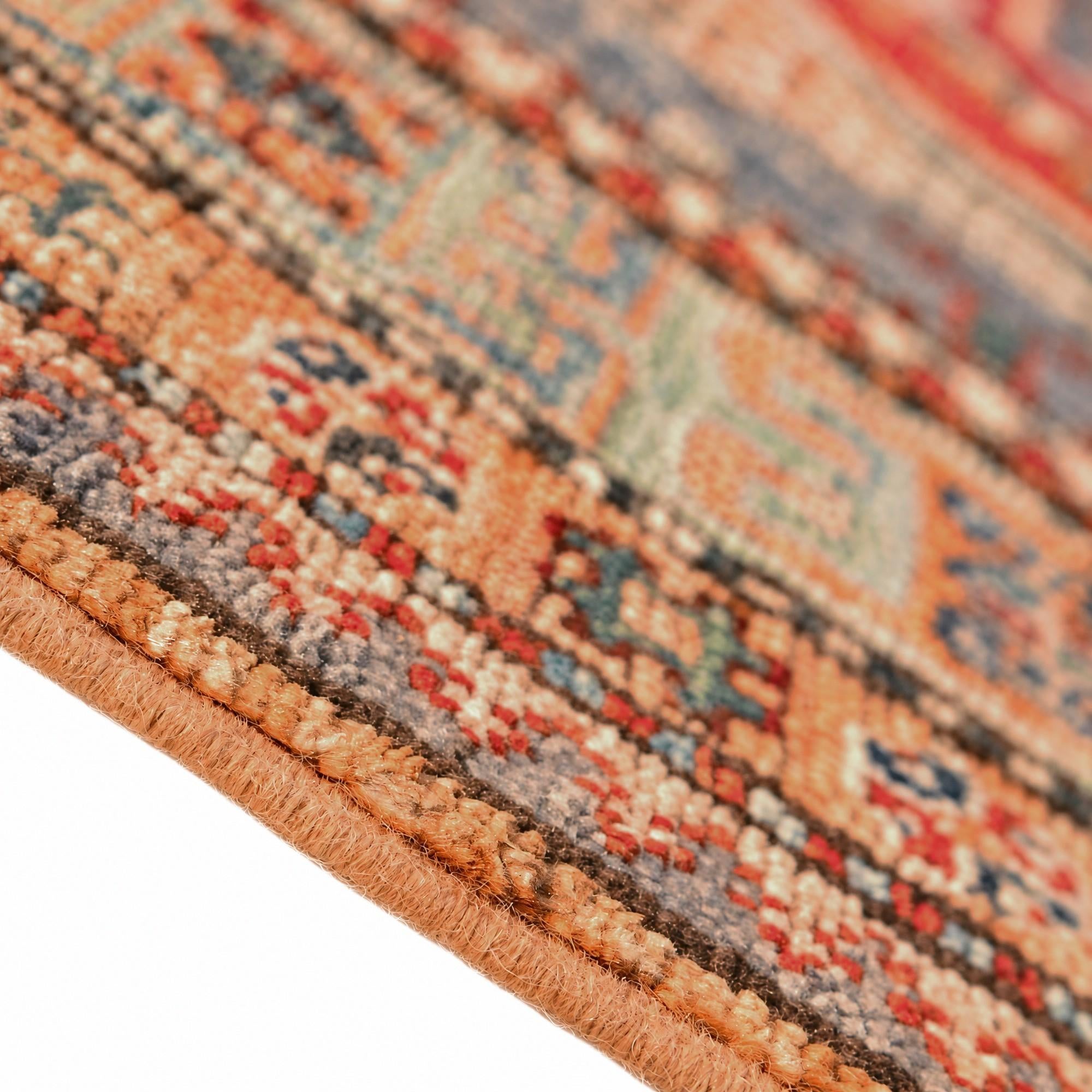 4' x 6' 5 Hand Knotted Kazak Rug