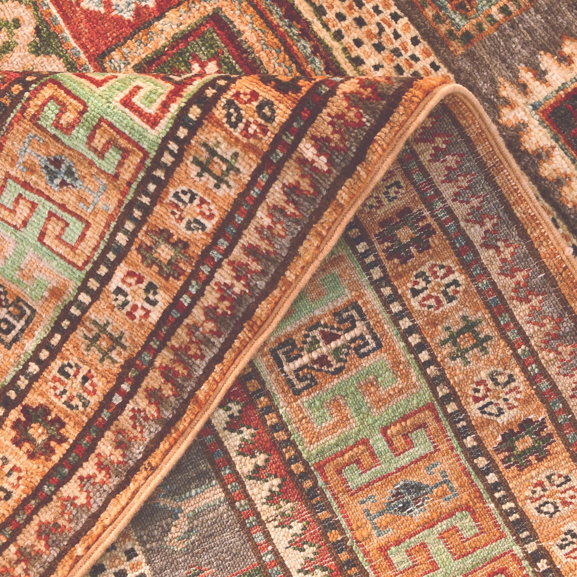 4' x 6' 5 Hand Knotted Kazak Rug