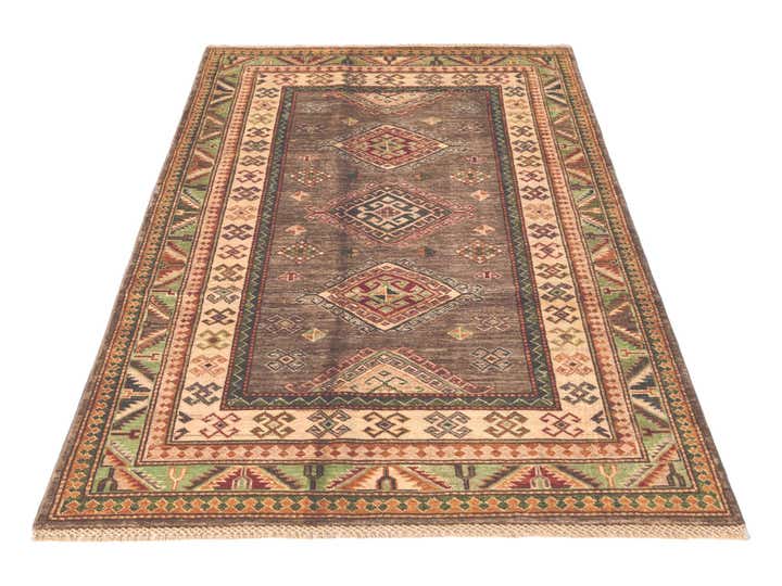 3' 11 x 6' 2 Hand Knotted Kazak Rug