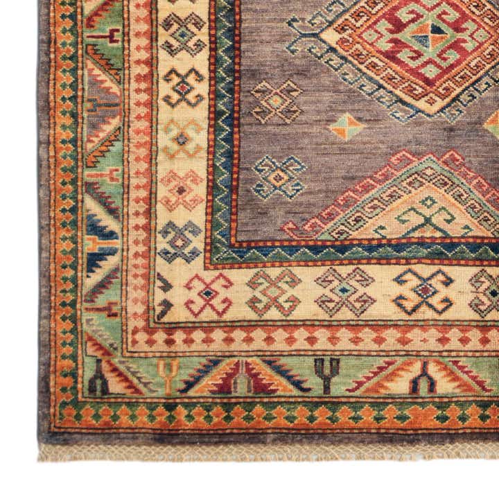 3' 11 x 6' 2 Hand Knotted Kazak Rug