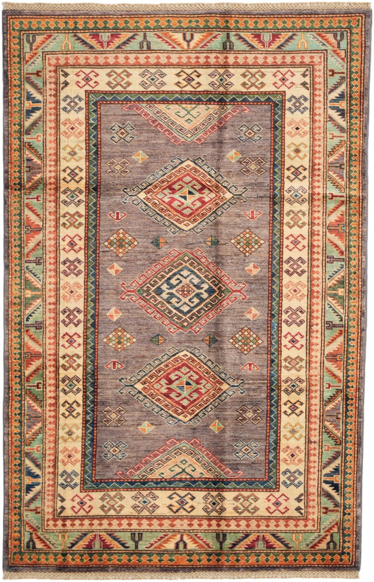 3' 11 x 6' 2 Hand Knotted Kazak Rug