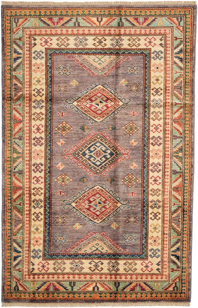 3' 11 x 6' 2 Hand Knotted Kazak Rug