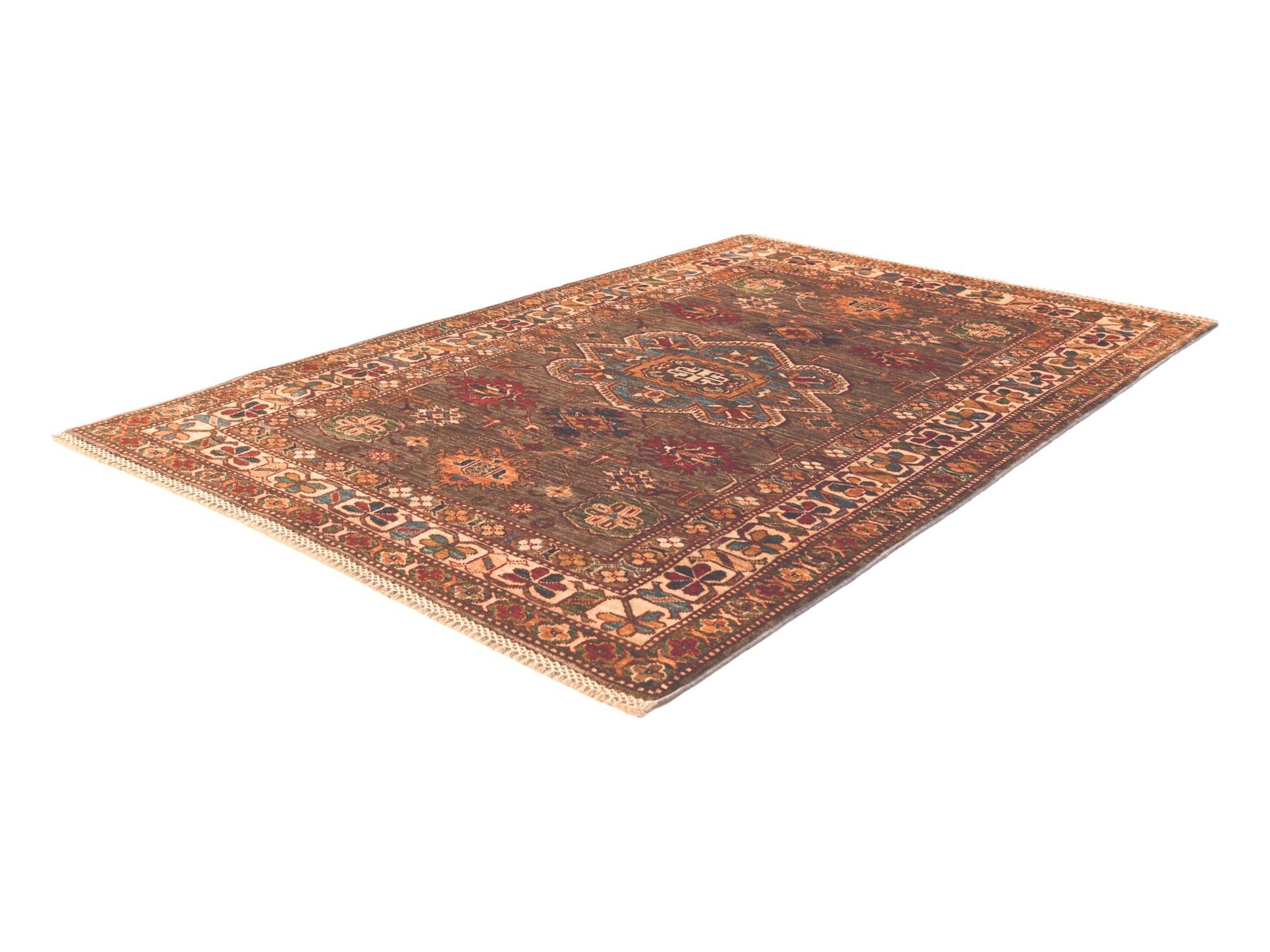 4' 1 x 5' 9 Hand Knotted Kazak Rug