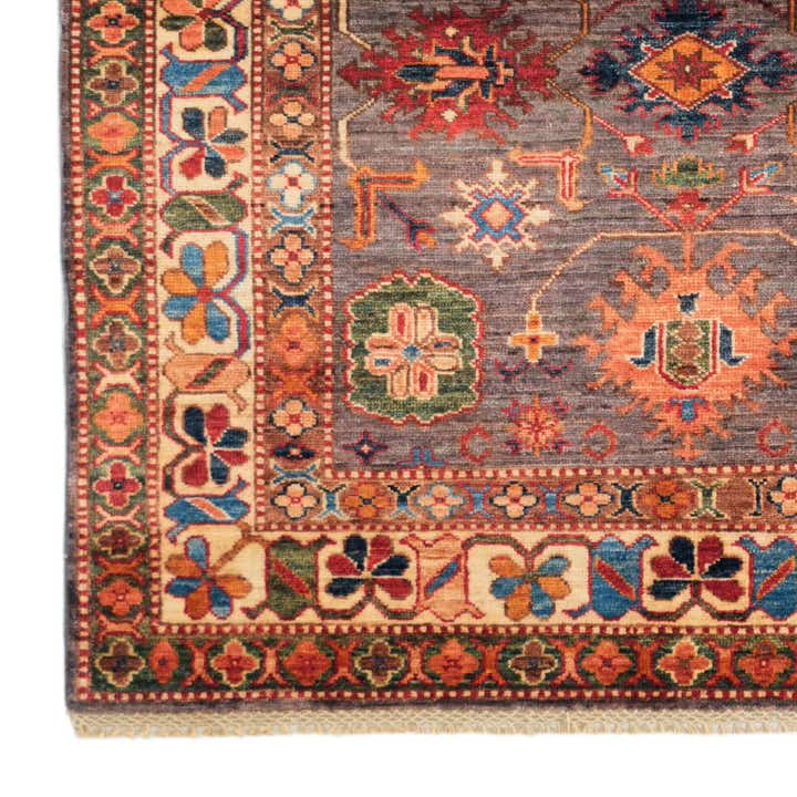 4' 1 x 5' 9 Hand Knotted Kazak Rug