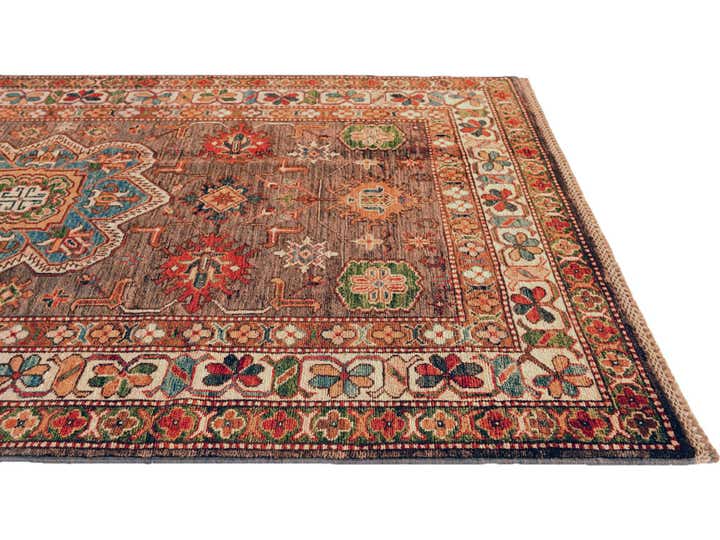 4' x 5' 11 Hand Knotted Kazak Rug