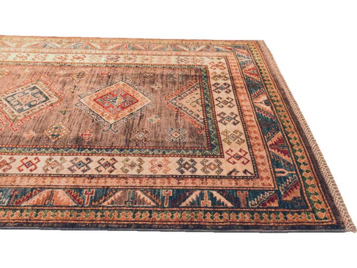 4' x 5' 9 Hand Knotted Kazak Rug