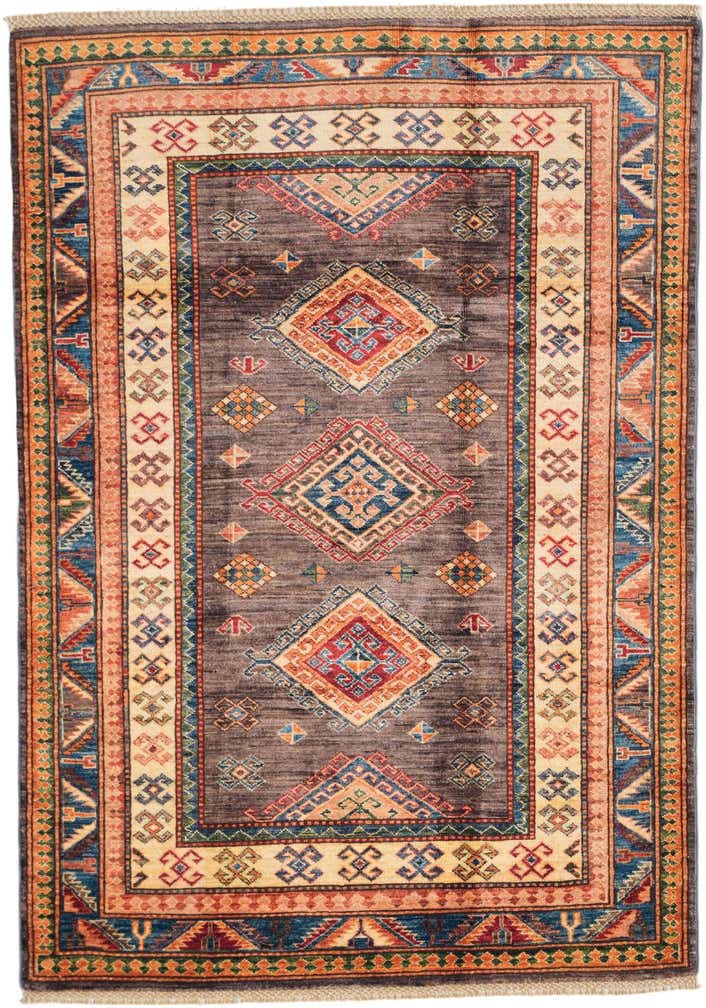 4' x 5' 9 Hand Knotted Kazak Rug