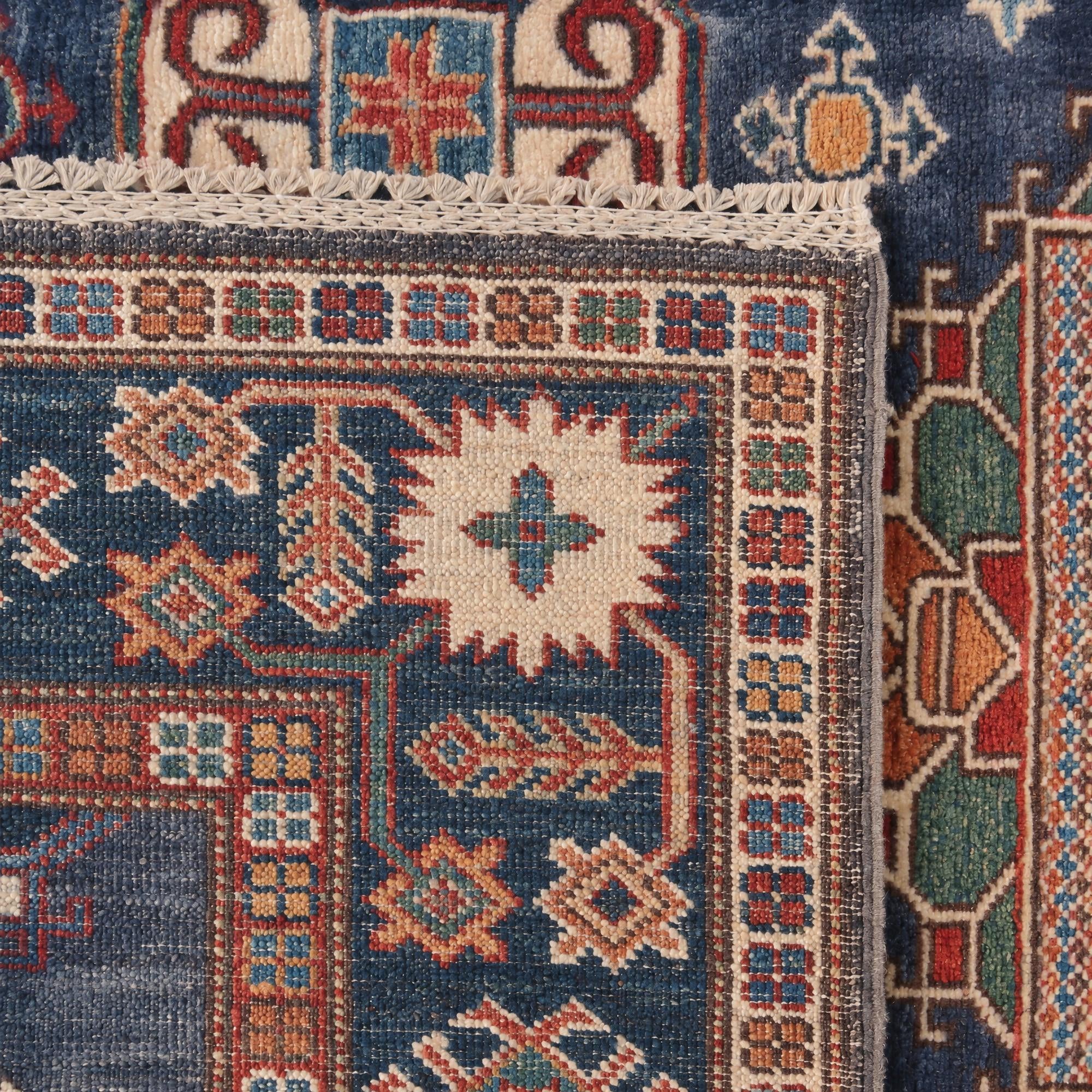 4' x 6' Hand Knotted Kazak Rug
