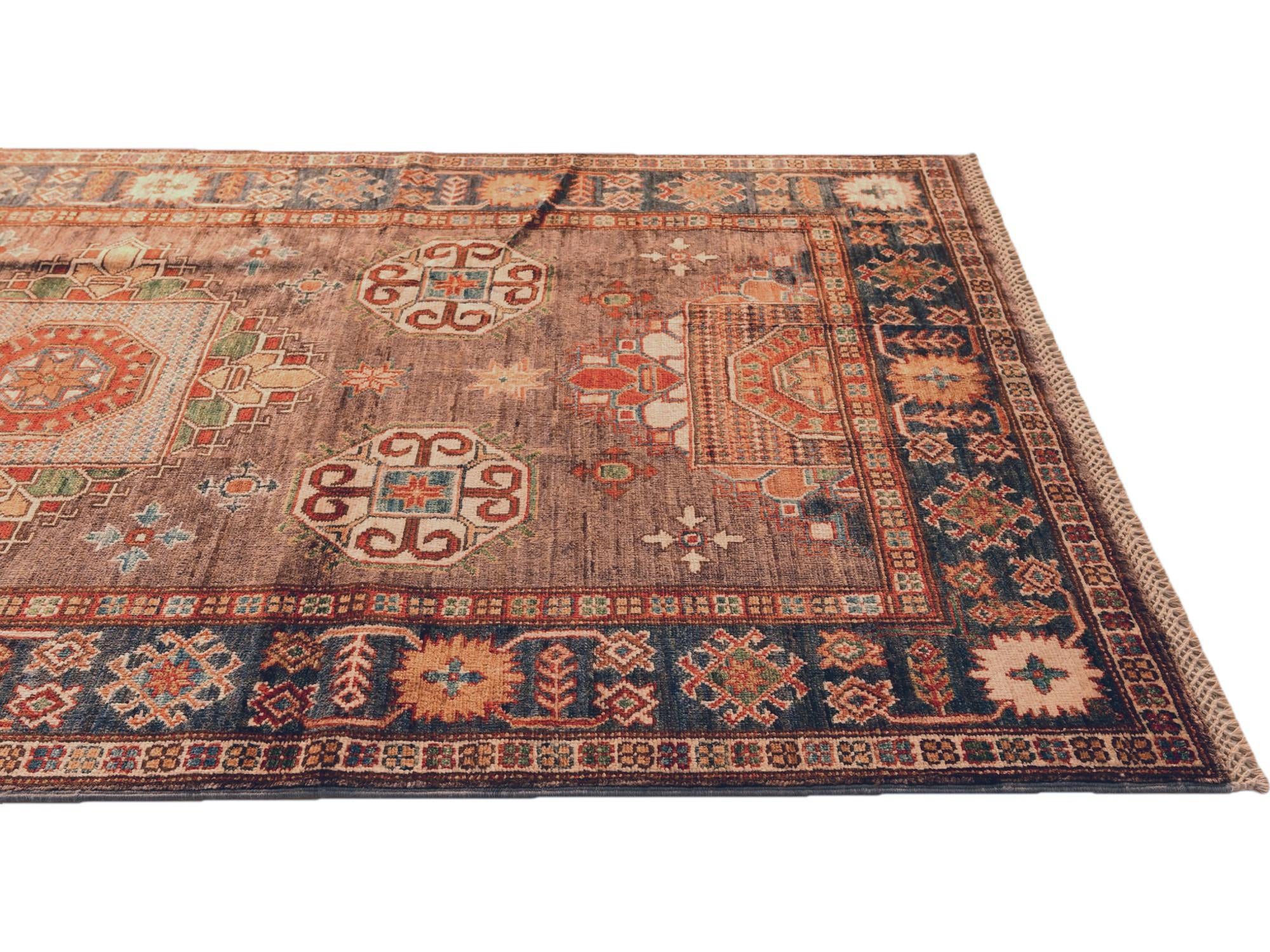 3' 10 x 6' 4 Hand Knotted Kazak Rug