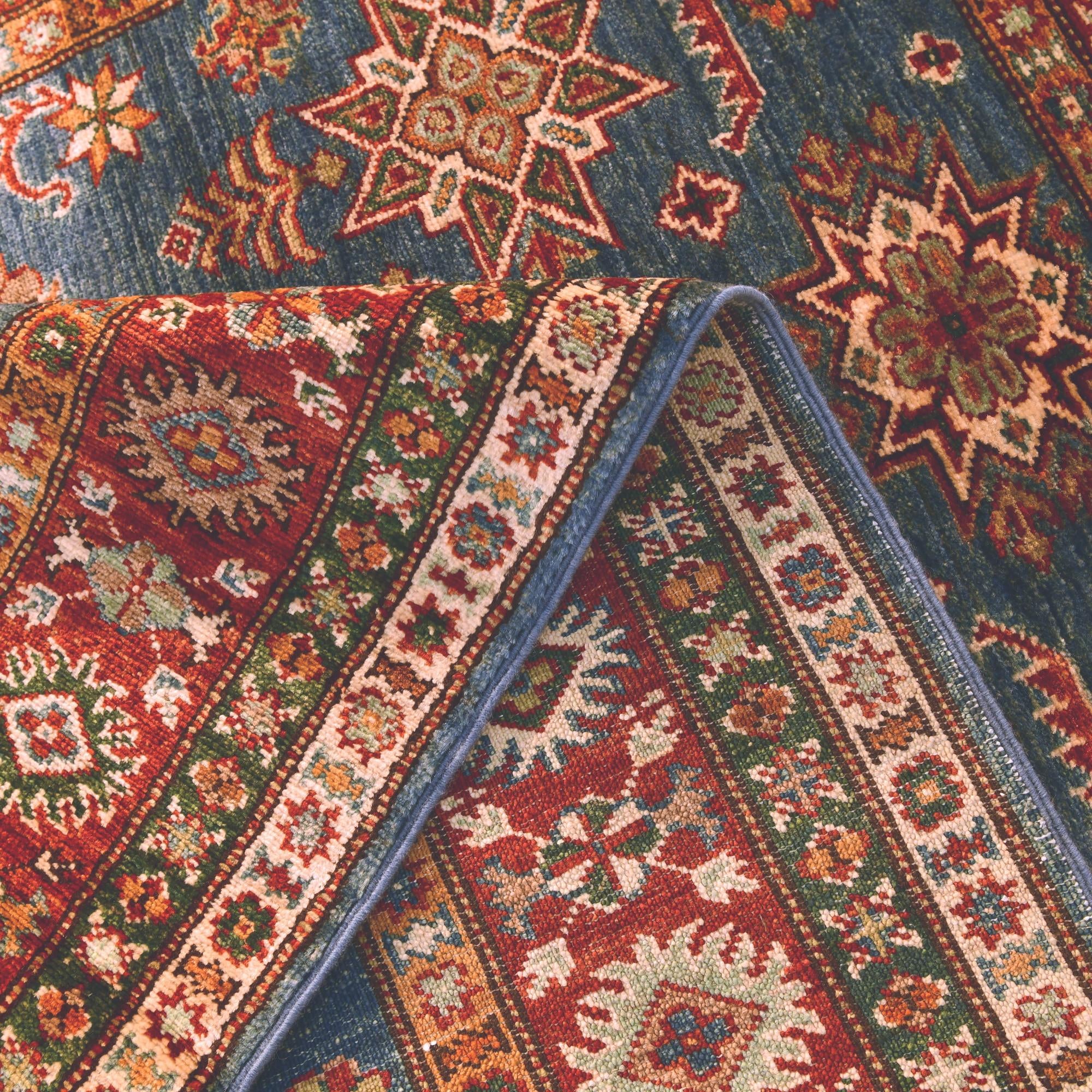 4' 1 x 5' 10 Hand Knotted Kazak Rug