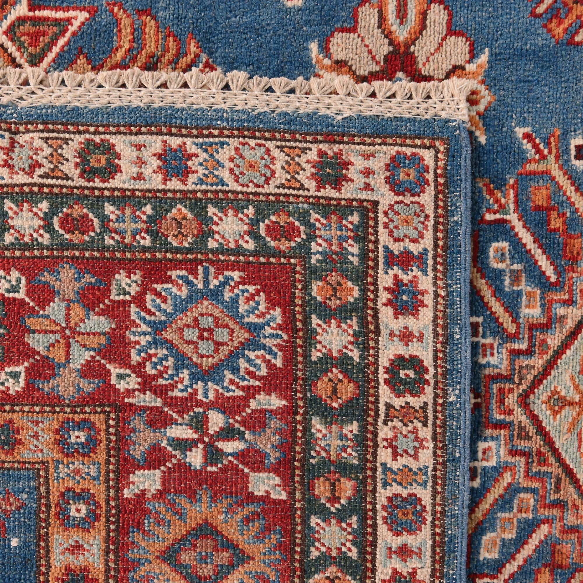 4' 1 x 5' 10 Hand Knotted Kazak Rug