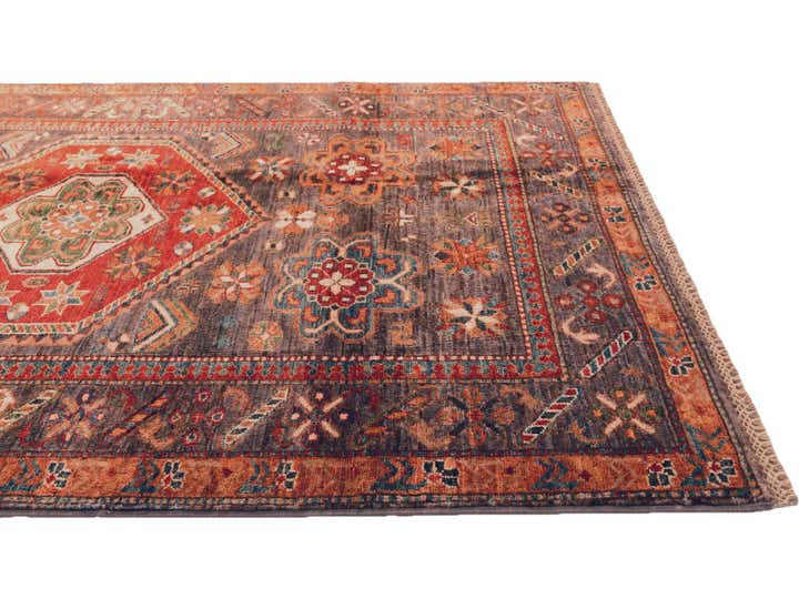 4' 1 x 5' 6 Hand Knotted Kazak Rug