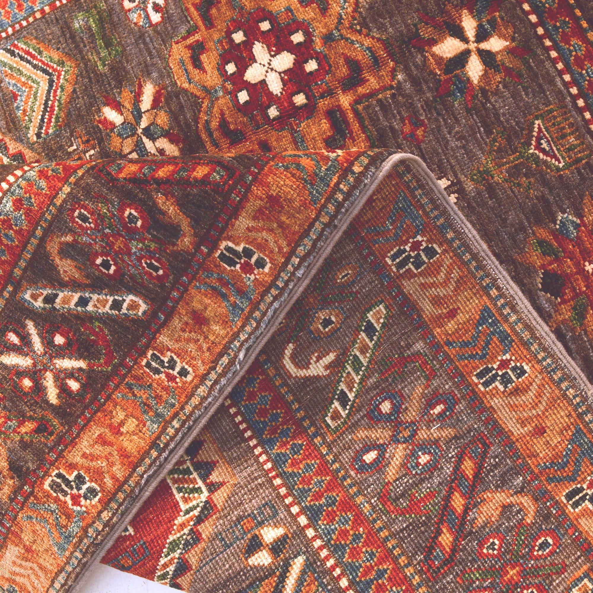 4' 1 x 5' 6 Hand Knotted Kazak Rug