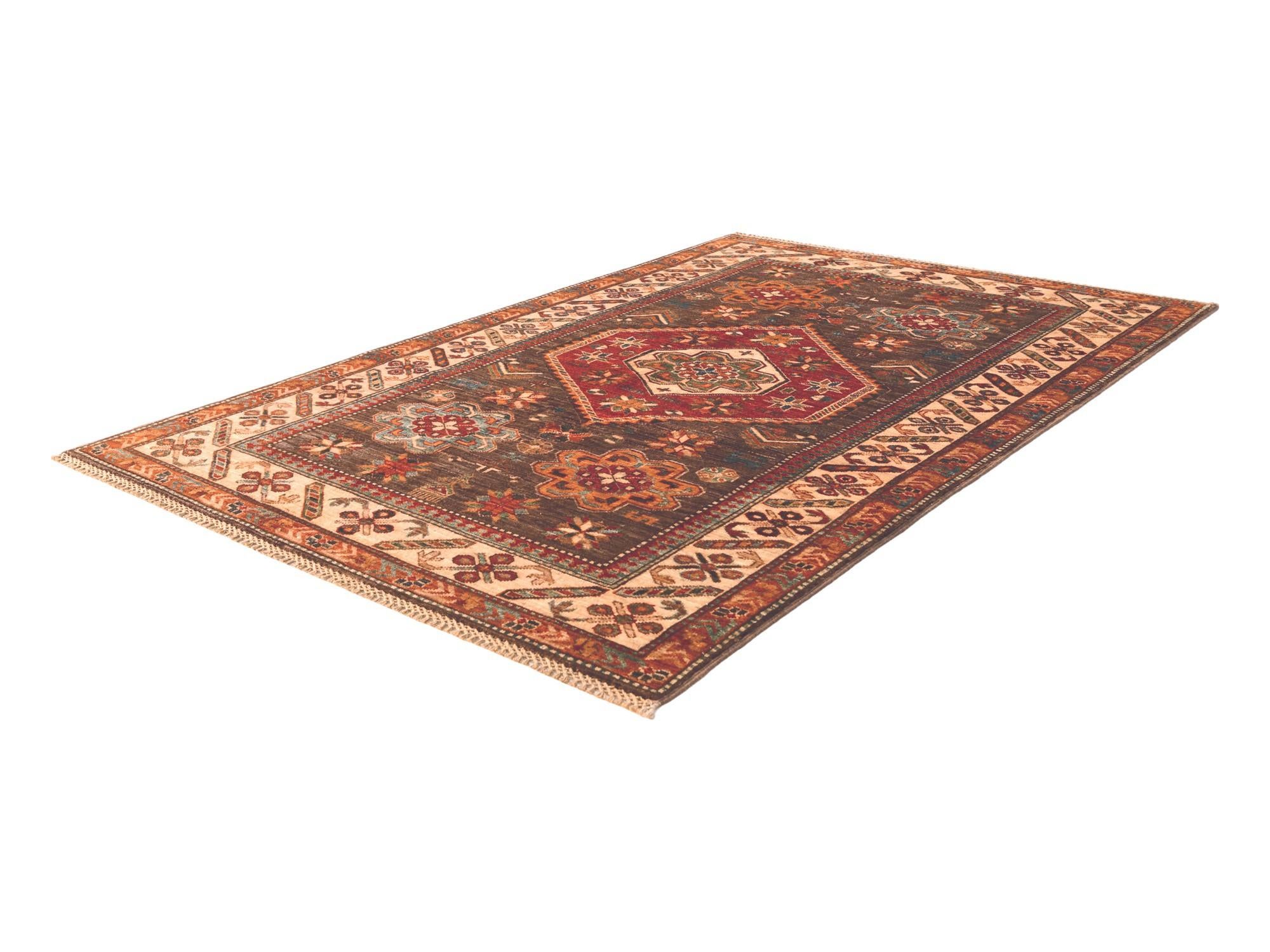4' 3 x 6' 2 Hand Knotted Kazak Rug