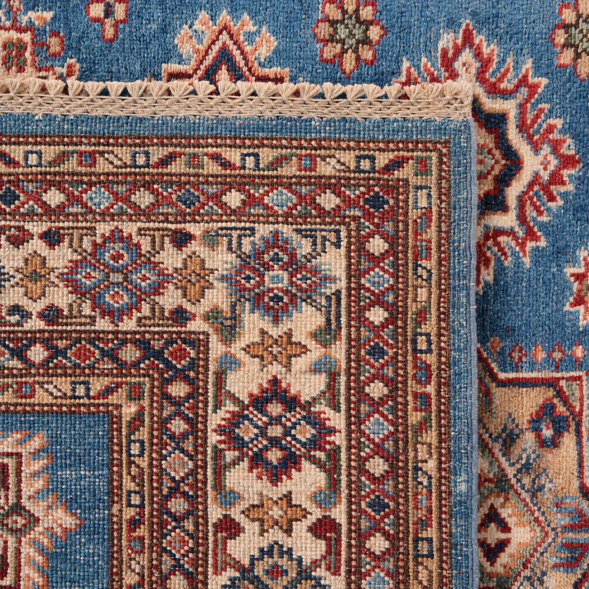 4' 2 x 5' 10 Hand Knotted Kazak Rug