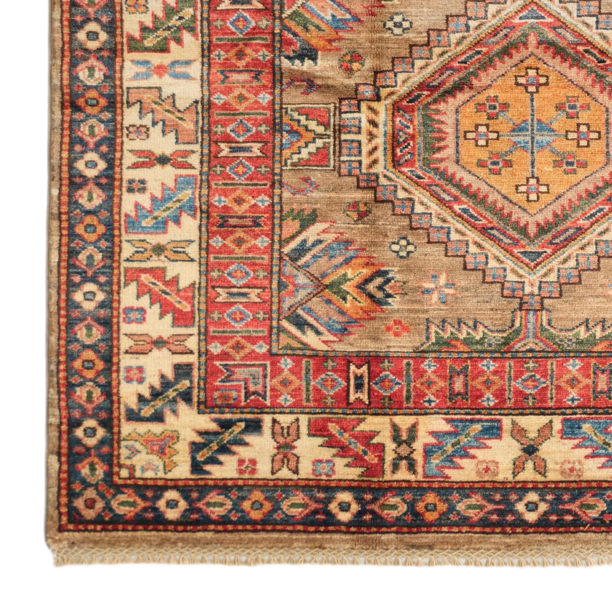 125cm x 180cm Hand Knotted Kazak Rug