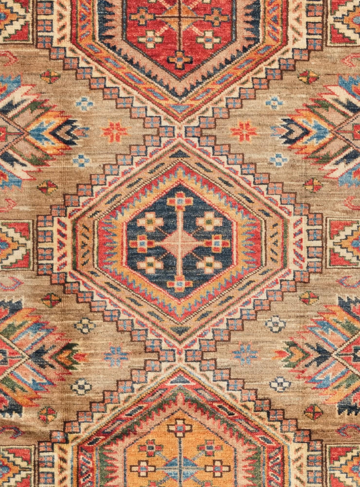 4' 1 x 6' Hand Knotted Kazak Rug