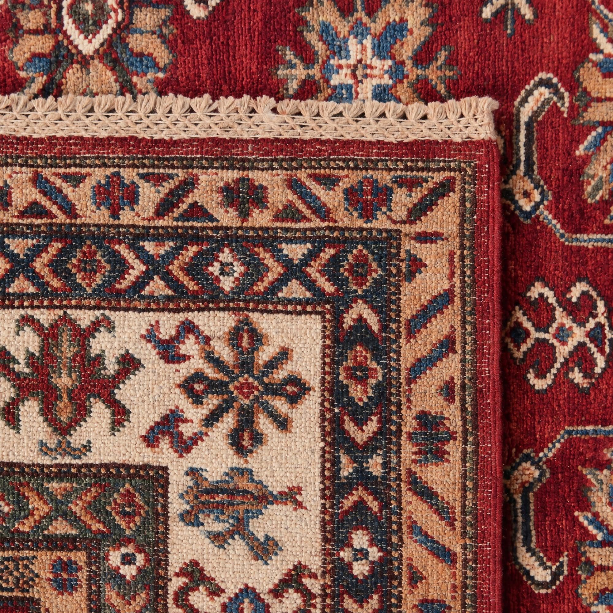 150cm x 195cm Hand Knotted Kazak Rug