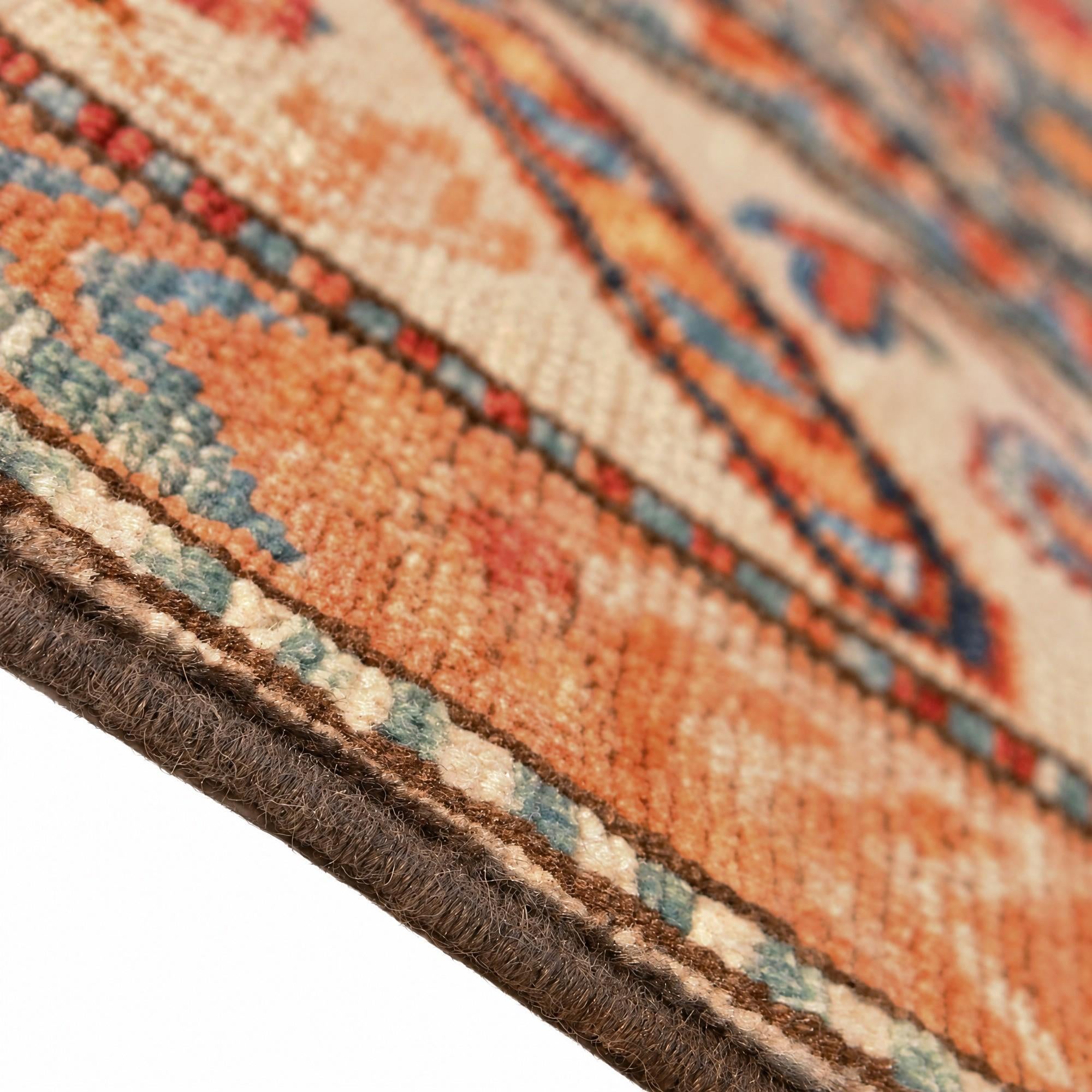 4' 2 x 6' 7 Hand Knotted Kazak Rug