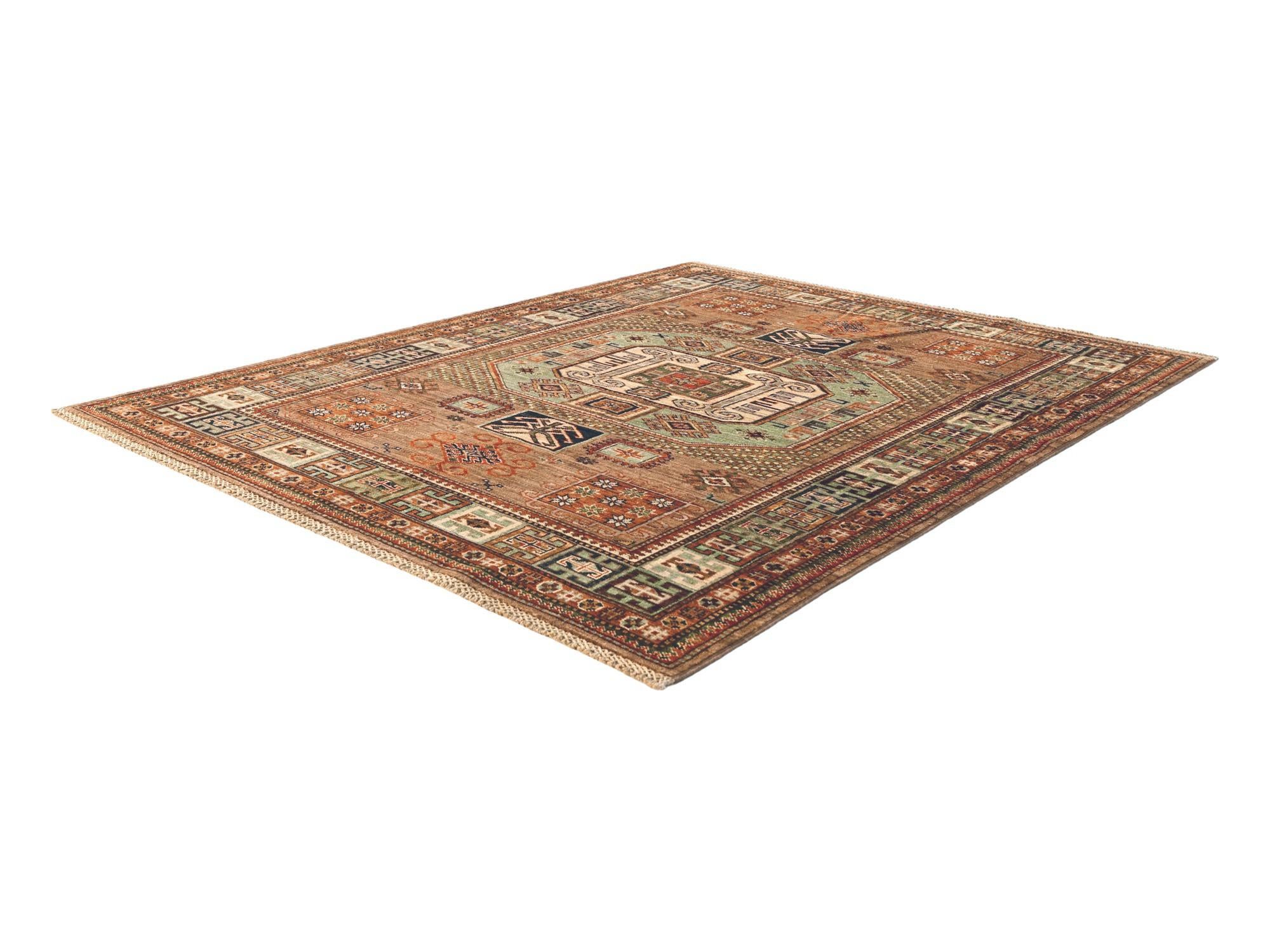 5' 3 x 6' 6 Hand Knotted Kazak Rug