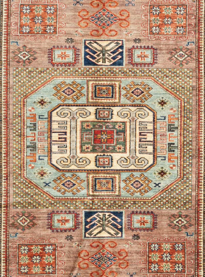Detail image of 5' 3 x 6' 6 Hand Knotted Kazak Rug