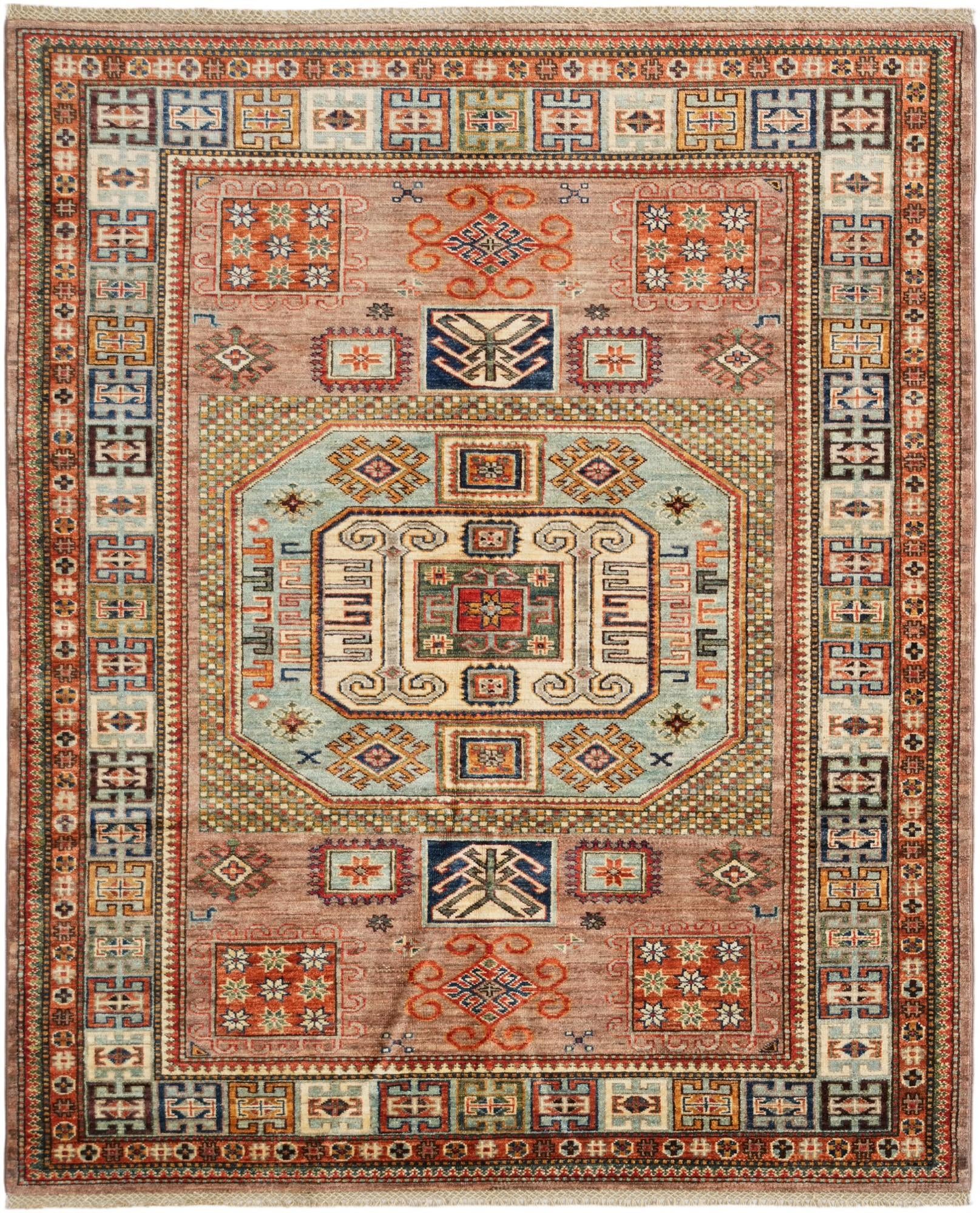 5' 3 x 6' 6 Hand Knotted Kazak Rug