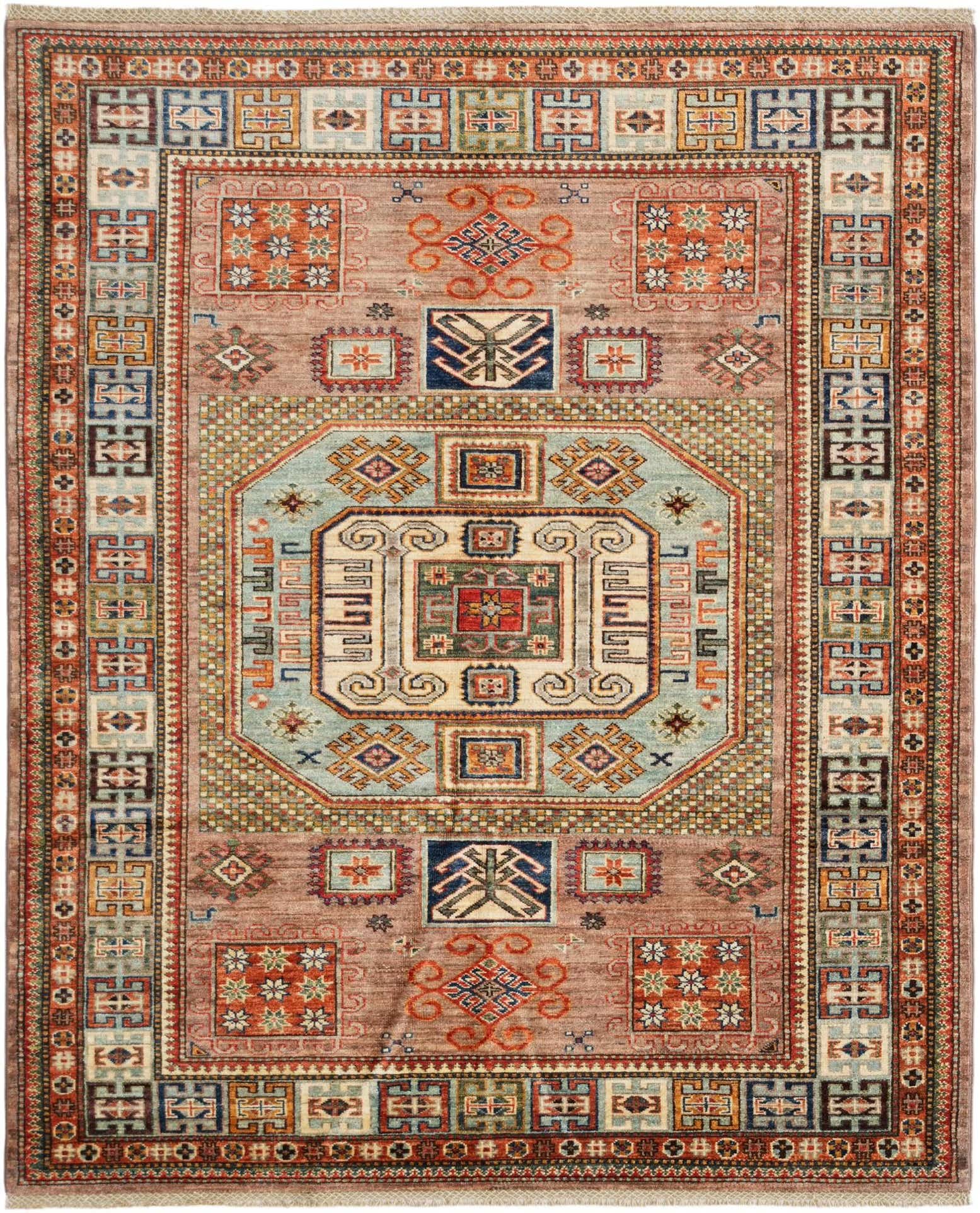 5' 3 x 6' 6 Hand Knotted Kazak Rug