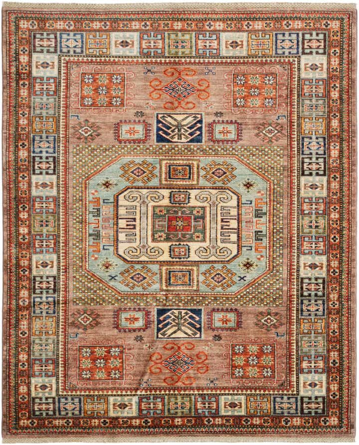 5' 3 x 6' 6 Hand Knotted Kazak Rug