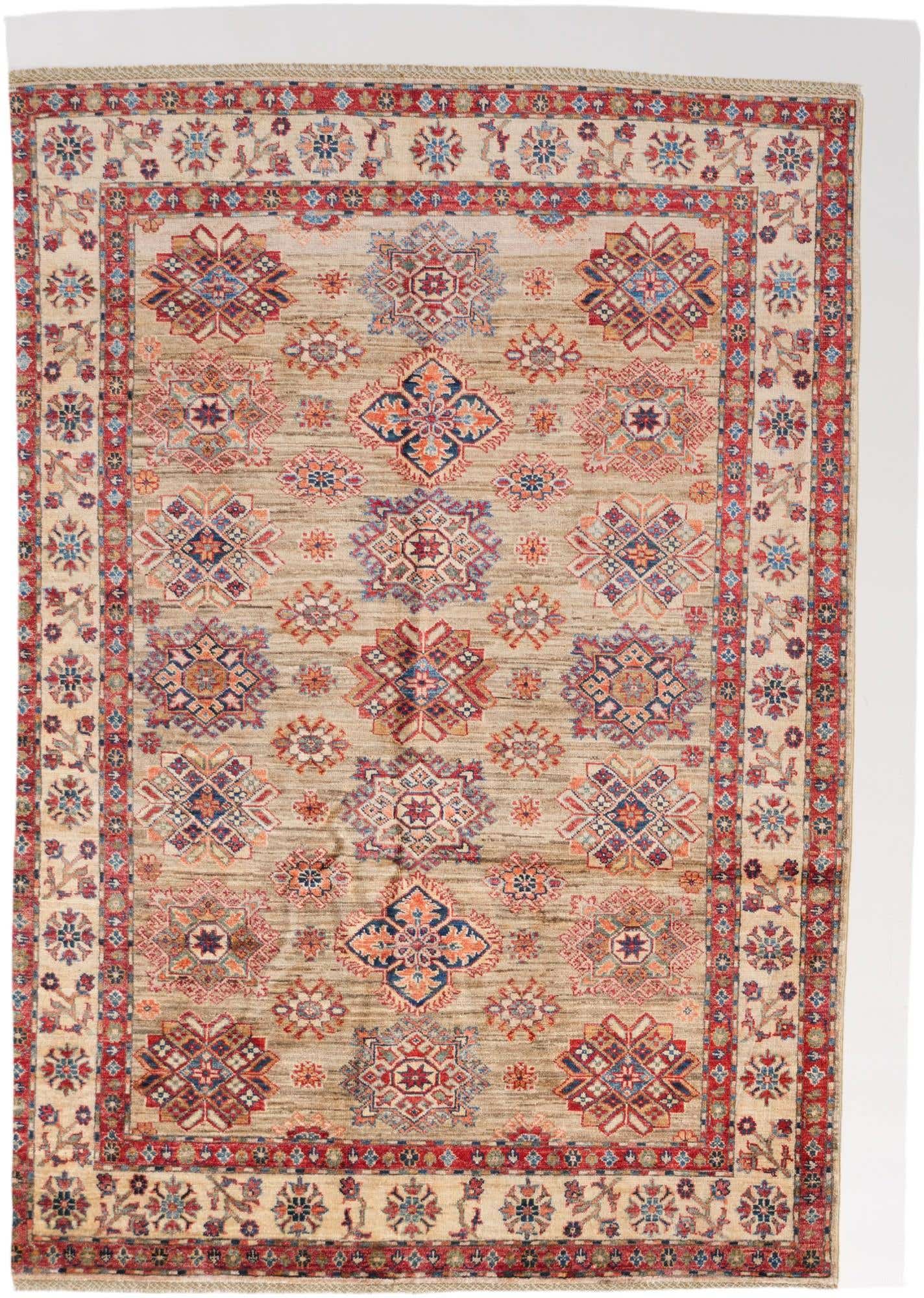 4' 11 x 6' 11 Hand Knotted Kazak Rug