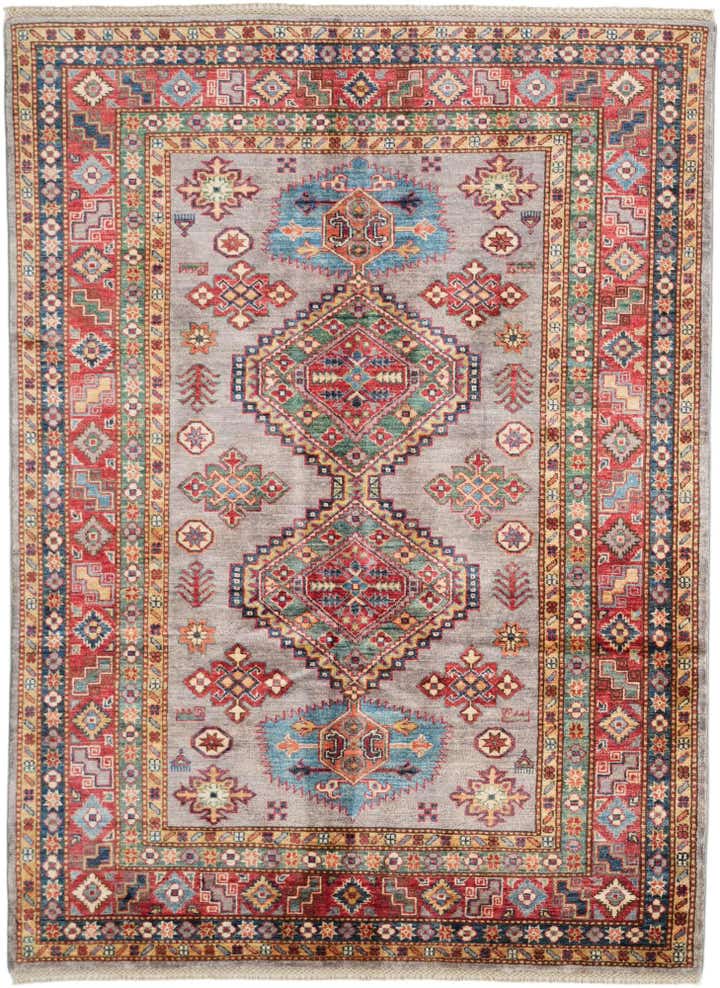 4' 11 x 6' 9 Hand Knotted Kazak Rug