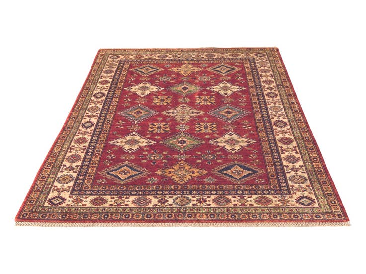 Detail image of 5' x 6' 4 Hand Knotted Kazak Rug