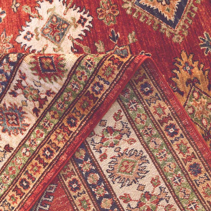 5' x 6' 4 Hand Knotted Kazak Rug