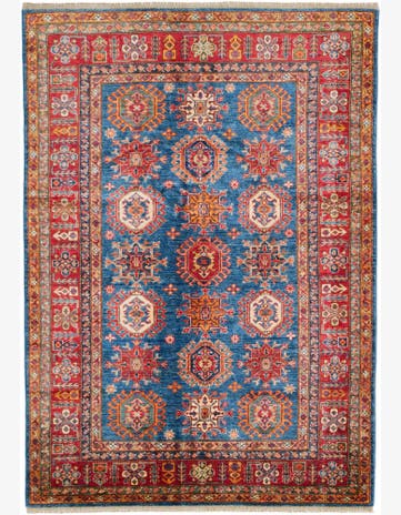4' 11 x 7' 1 Hand Knotted Kazak Rug