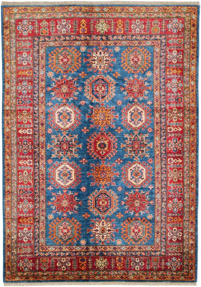 4' 11 x 7' 1 Hand Knotted Kazak Rug