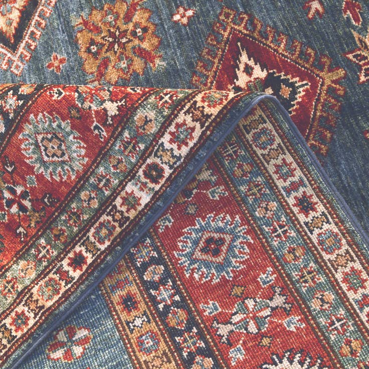 Detail image of 5' 1 x 6' 10 Hand Knotted Kazak Rug