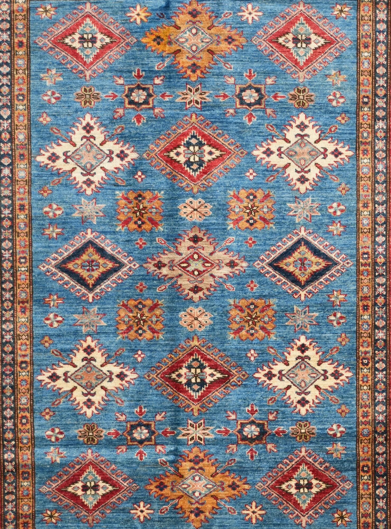 5' 1 x 6' 10 Hand Knotted Kazak Rug