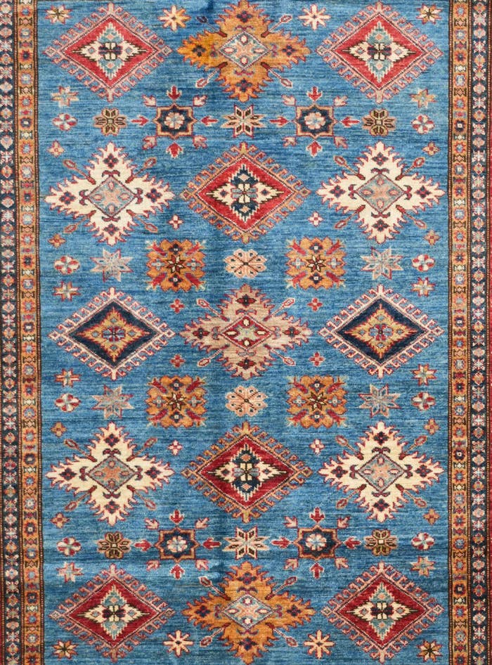 Detail image of 5' 1 x 6' 10 Hand Knotted Kazak Rug