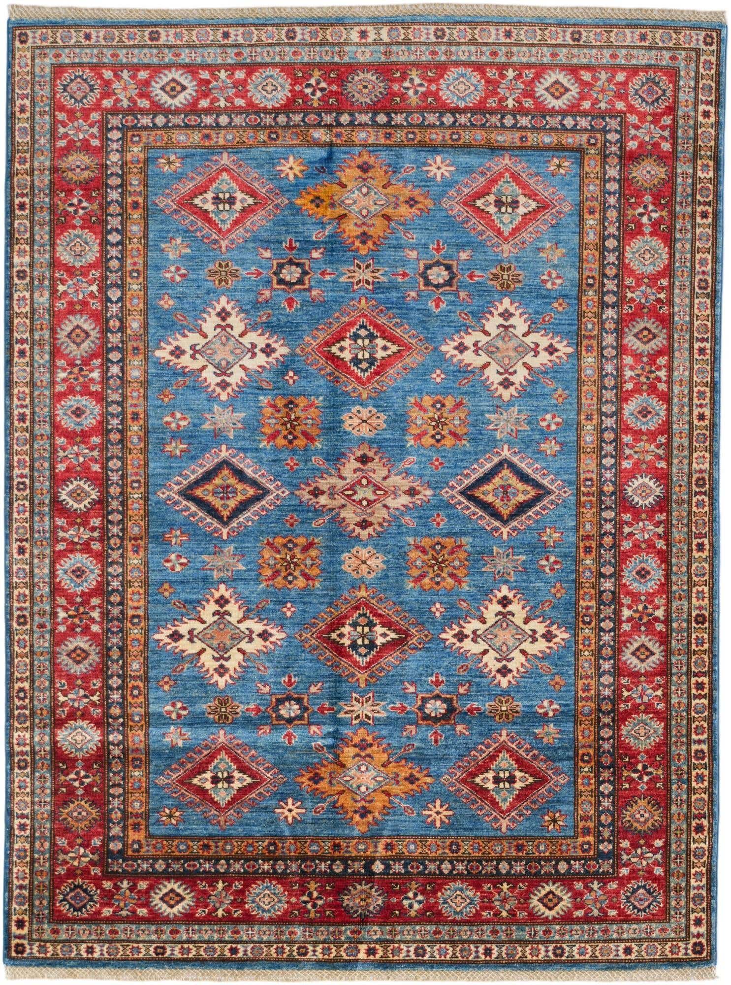 5' 1 x 6' 10 Hand Knotted Kazak Rug