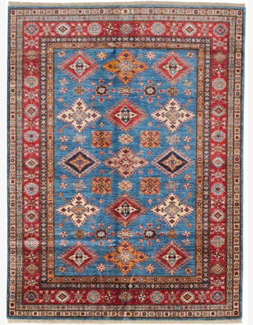 5' 1 x 6' 10 Hand Knotted Kazak Rug