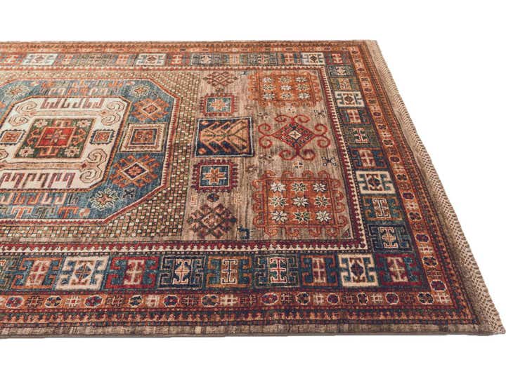 4' 11 x 6' 11 Hand Knotted Kazak Rug