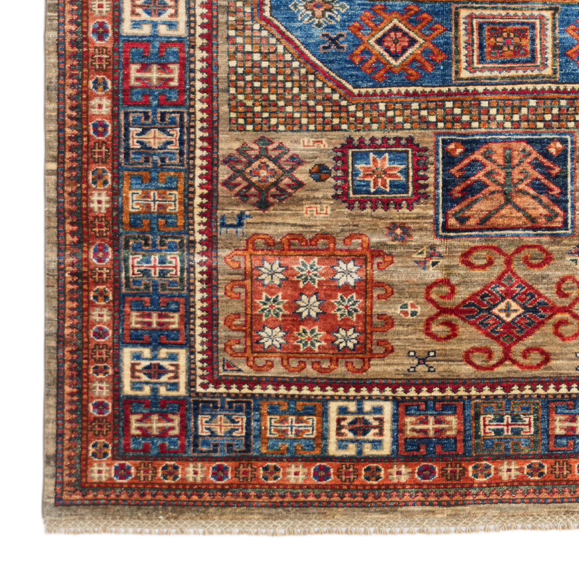 150cm x 210cm Hand Knotted Kazak Rug