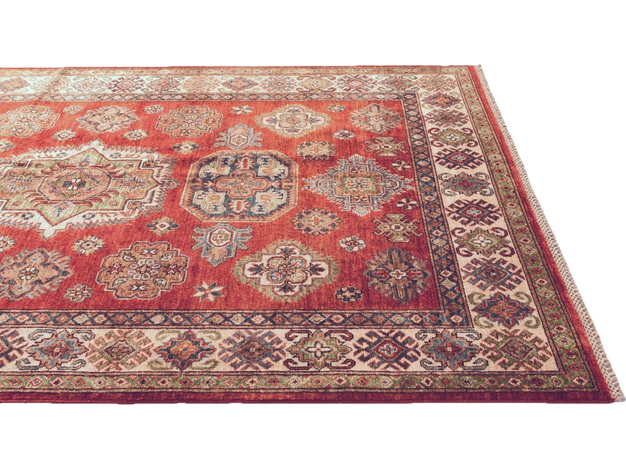 5' x 7' 5 Hand Knotted Kazak Rug