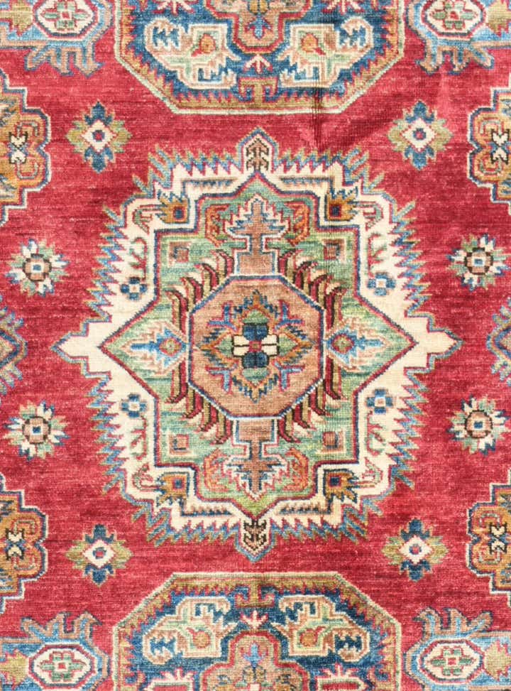 5' x 7' 5 Hand Knotted Kazak Rug