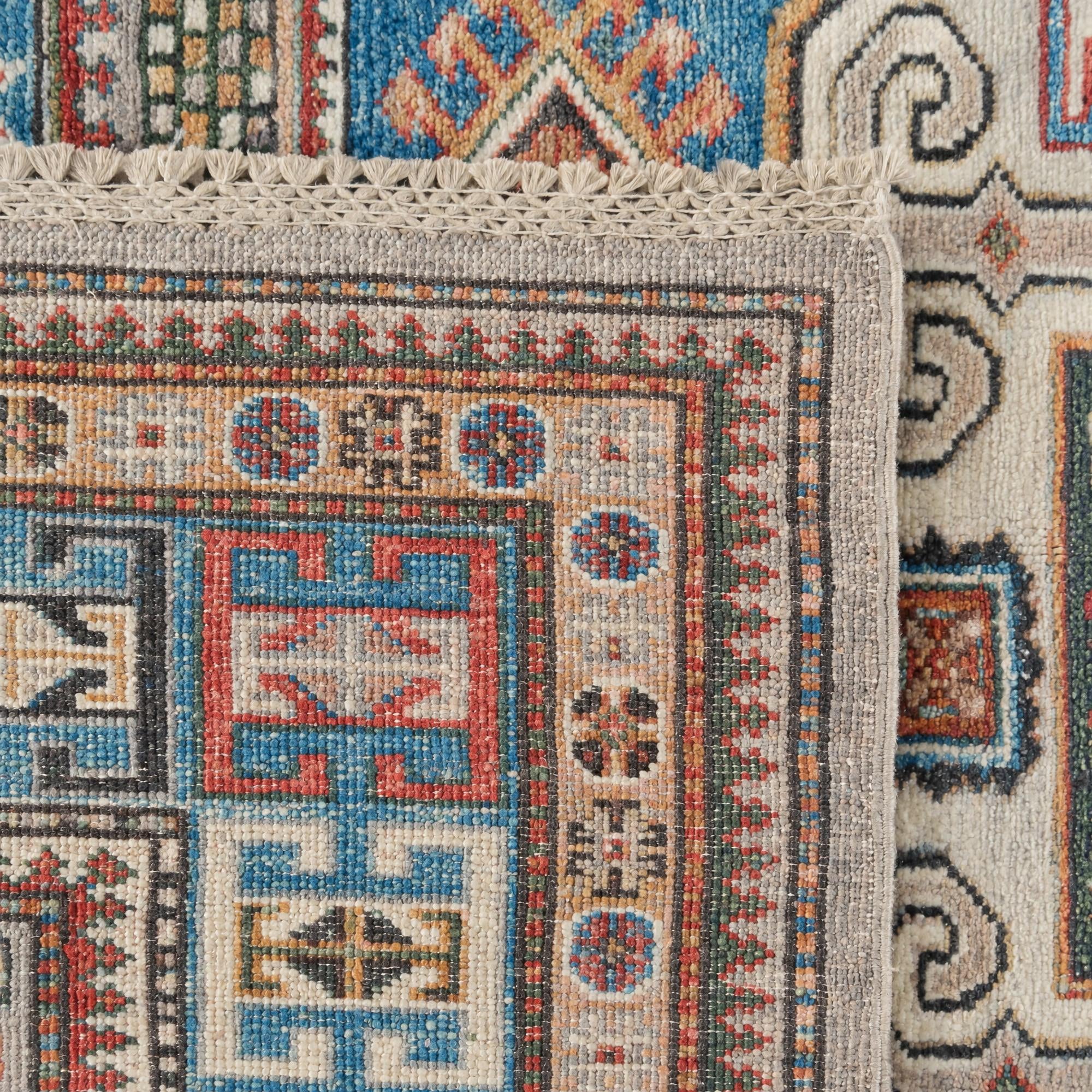 Detail image 12 of 12: 5' 1 x 6' 11 Hand Knotted Kazak Rug