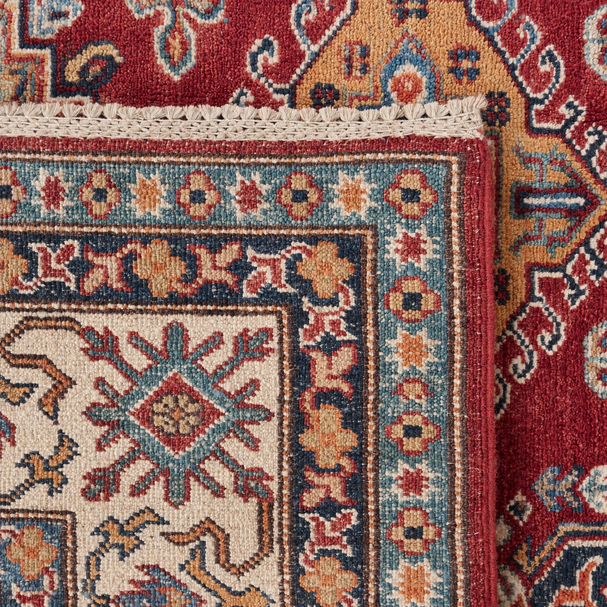Detail image 12 of 12: 5' 9 x 7' 8 Hand Knotted Kazak Rug