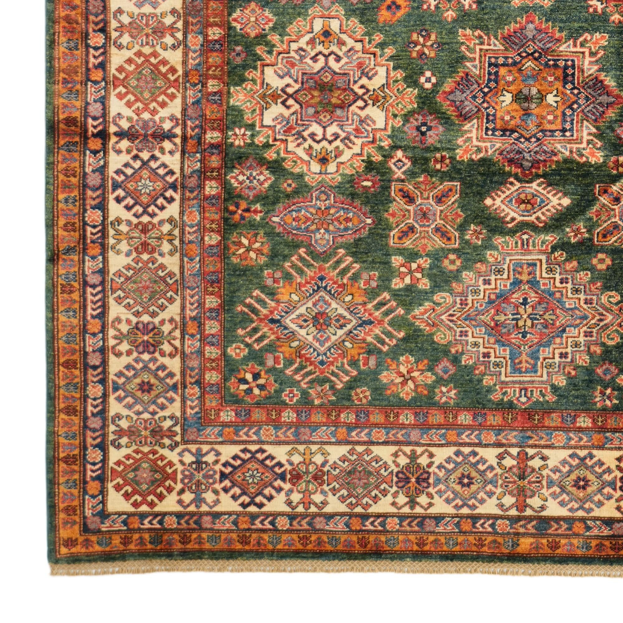 6' 9 x 9' 5 Hand Knotted Kazak Rug